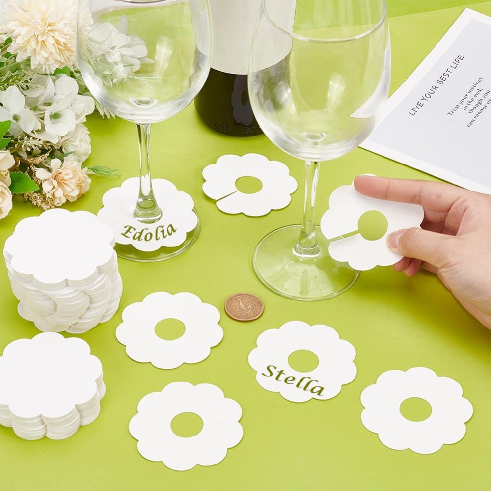 150 Pcs Paper Wine Glass Marke - Vase Decor ulasan dan harga