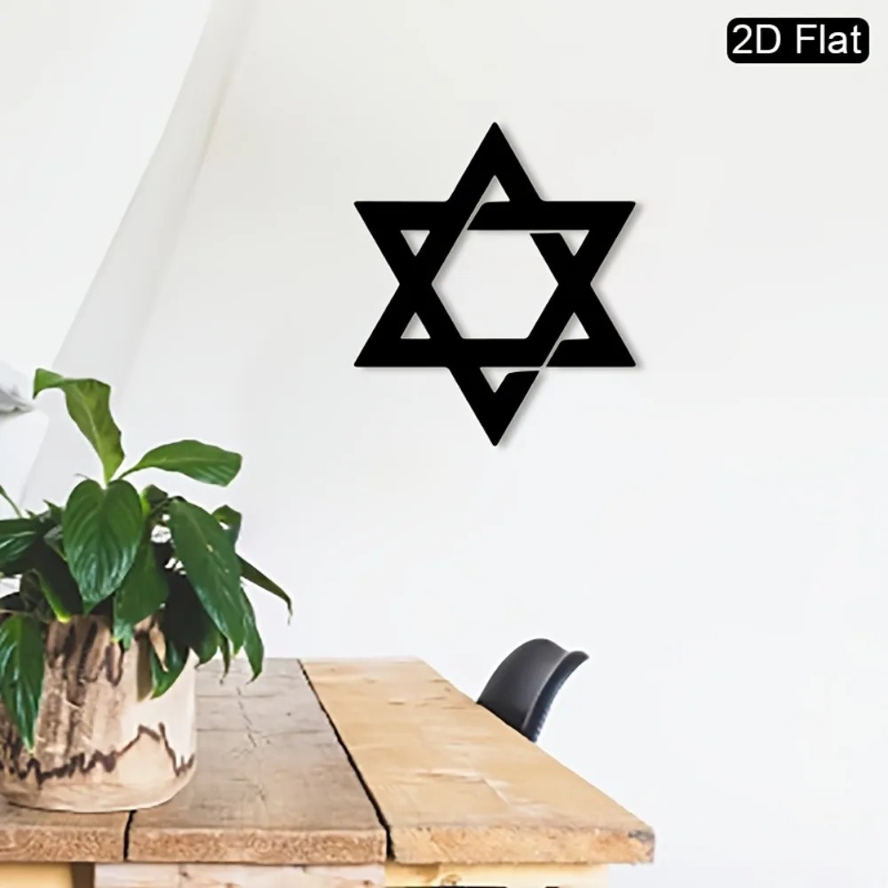 CIFBUY Iron Wall Art Star of D - Interior Design Living Room ulasan dan harga