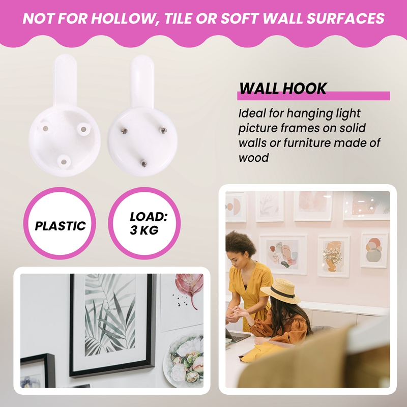 20 pcs plastic heavy wall pict - Picture Frame ulasan dan harga