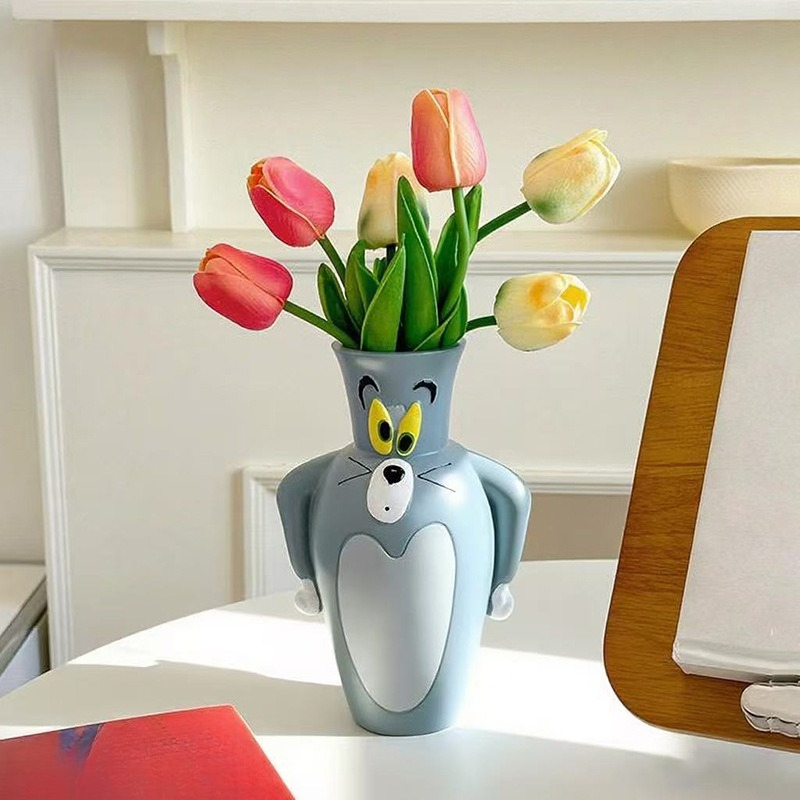 Cartoon Tom New and Jerry New  - Vase Decor ulasan dan harga
