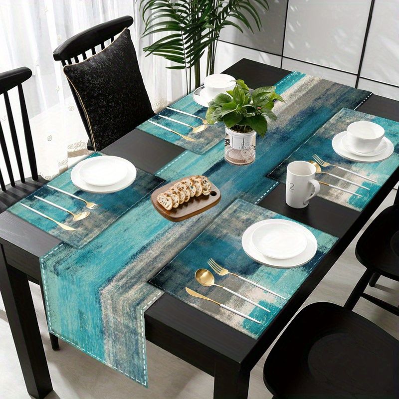 VIKAMA Morandi Abstract Ink Ta - Table Runner ulasan dan harga