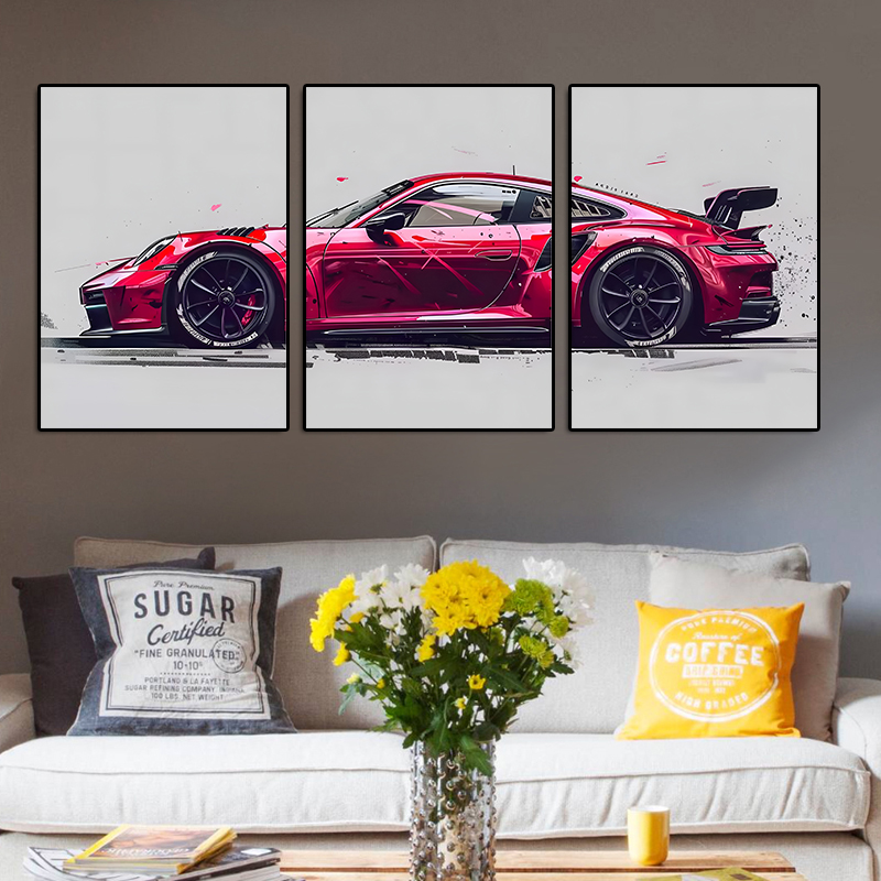 3pcs/set  frameless  3Pcs Supe - Abstract Canvas Set ulasan dan harga