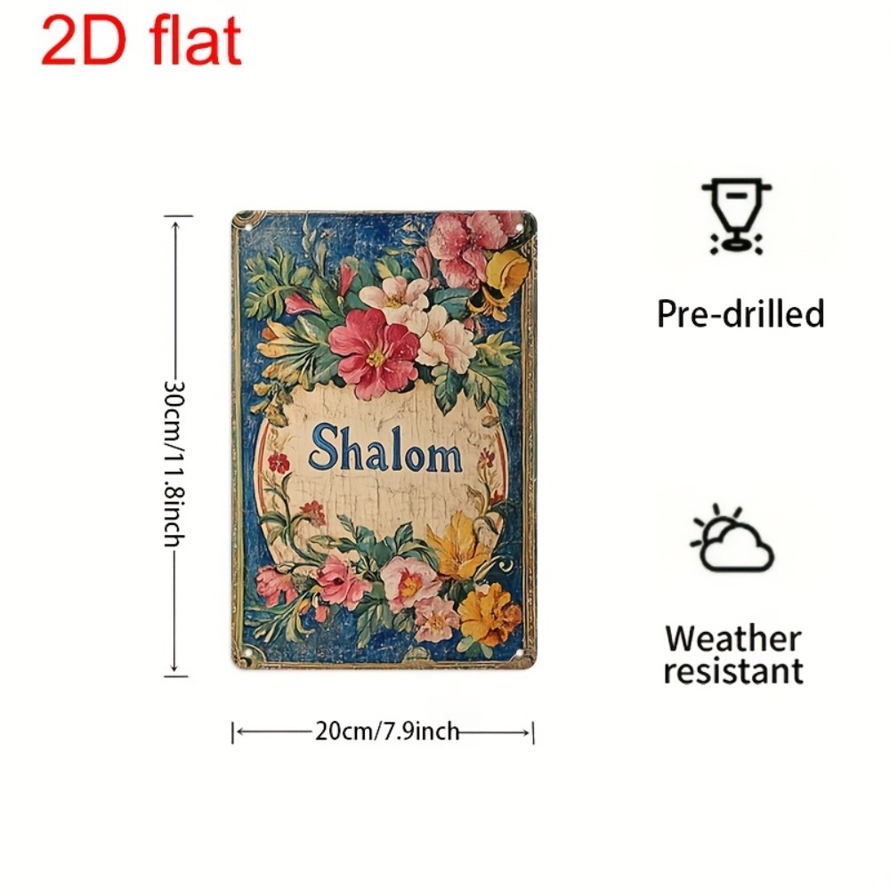 CIFBUY Vintage Floral Shalom A - Wall Art ulasan dan harga