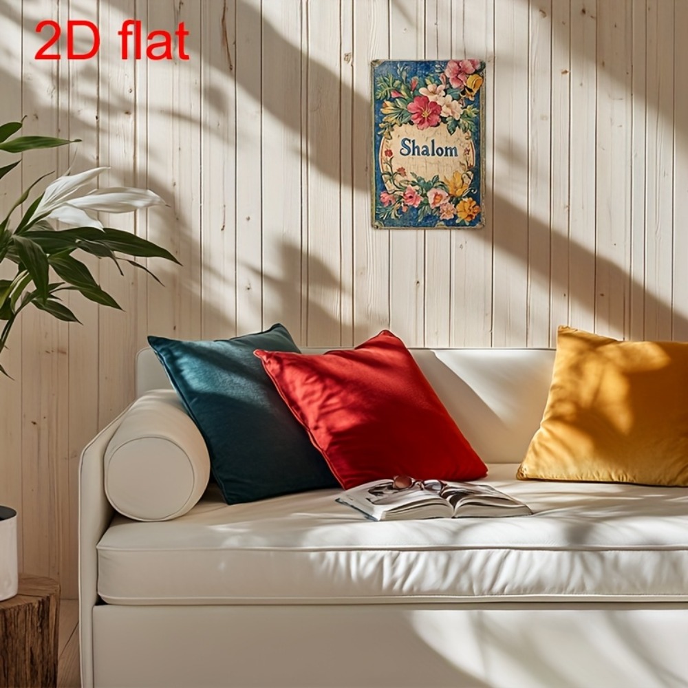 CIFBUY Vintage Floral Shalom A - Wall Art ulasan dan harga
