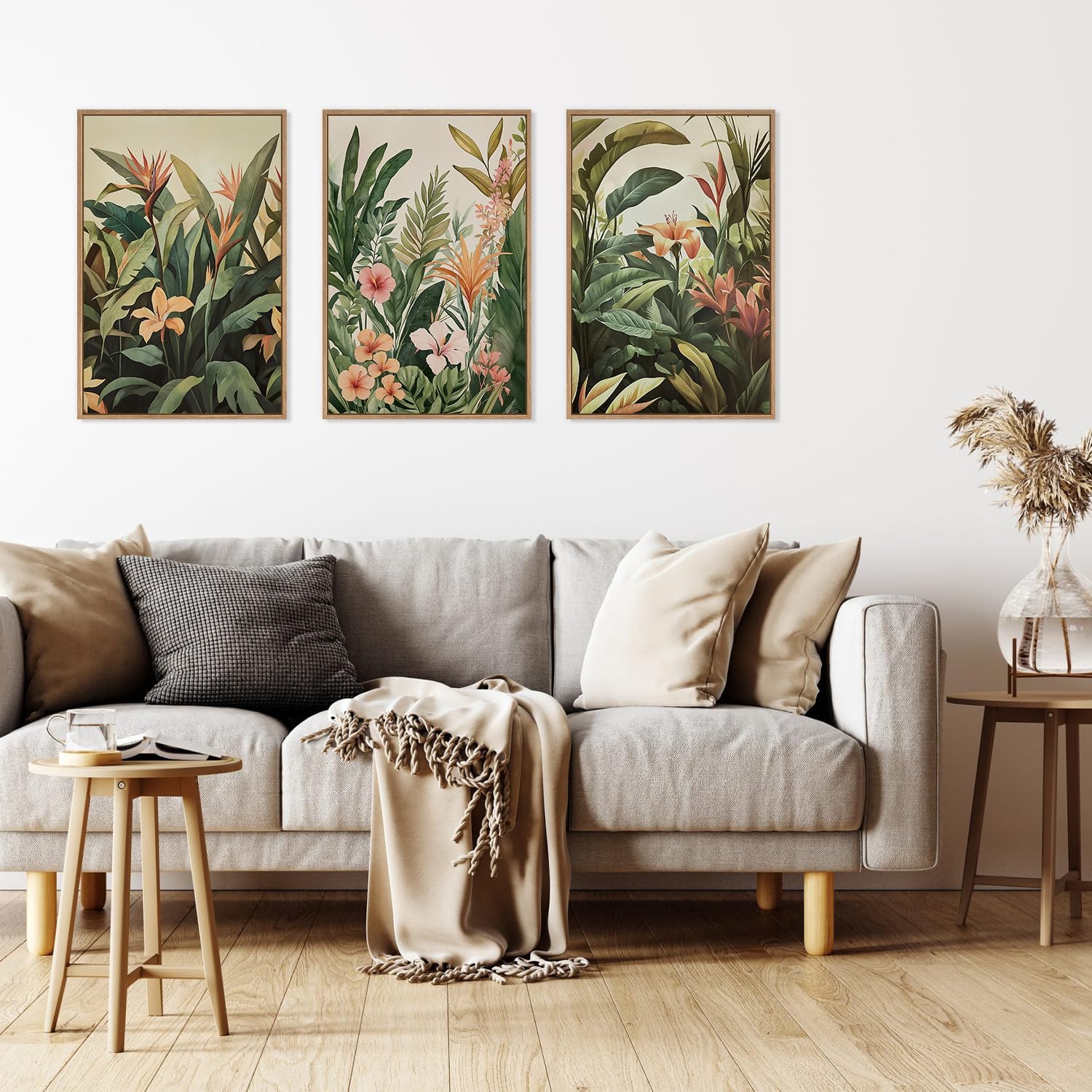 3pcs/set frameless Canvas Pain - Abstract Canvas Set ulasan dan harga